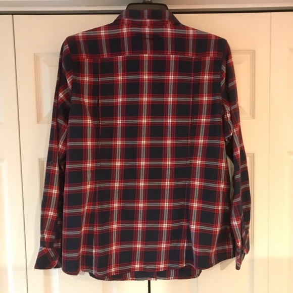 DULUTH TRADING COMPANY NWOT WOMEN’S FREE SWINGIN’ 2XL FLANNEL SHIRT - Picture 2 of 3